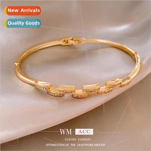 zirconia splicing snap bracelet bracelet 百搭手环 手饰女款