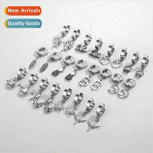 Korea new alloy stud earrings适用men women earrings earrings