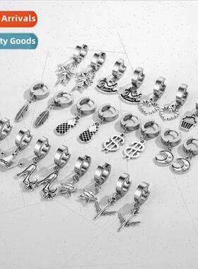 Korea new alloy stud earrings适用men women earrings earrings