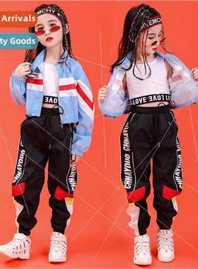 Childrens set dance su girls navel piercing jazz dance perma