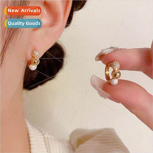 mple retro elegant small earrings niche delicate hundred ear