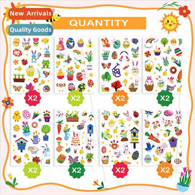 Easter stickers适用children DIY cute Easter bunny Easter dec