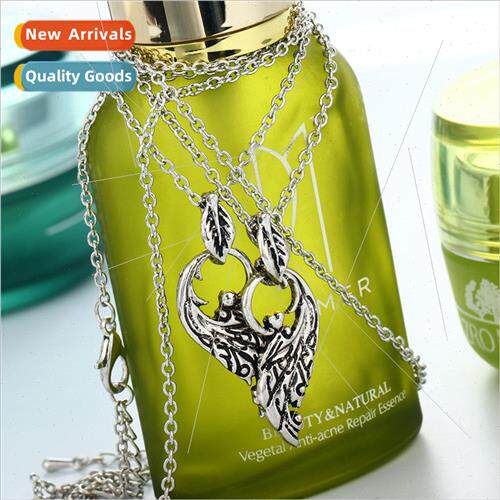 Europe jewelry angel wings wh necklace metal hollow single l