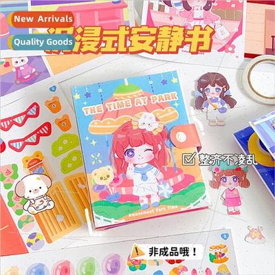 Quiet book children girls pinch happy beanies book cute hand