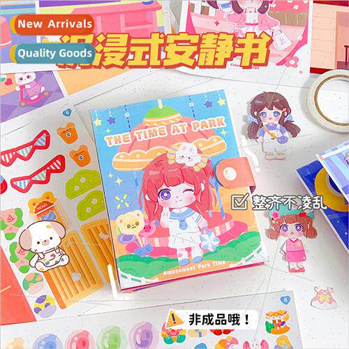 Quiet book children girls pinch happy beanies book cute hand