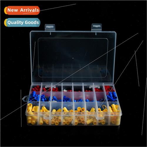 400pcs Red Yellow Blue Cold Pressed Terminals Boxed Set Quic