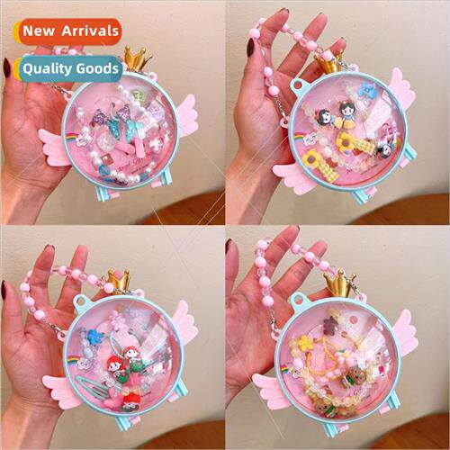Children headdress birthday gift box set necklace hair clip
