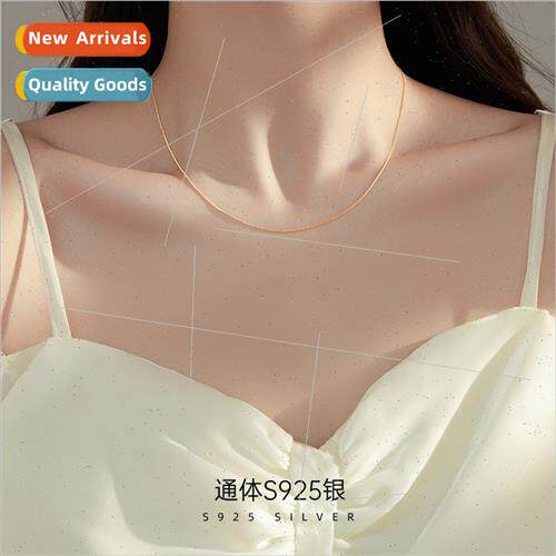 S925 lver mple Chopin Chain de Chain Necklace Women che Hund
