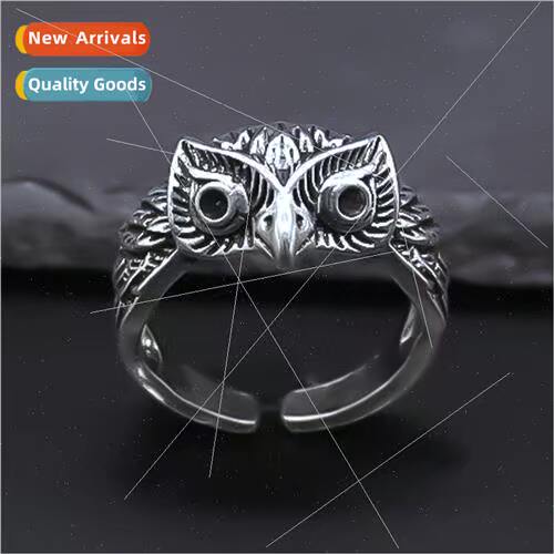 New Animal Ring  Hundred Owl Shape Ring Set Men Women Punk A