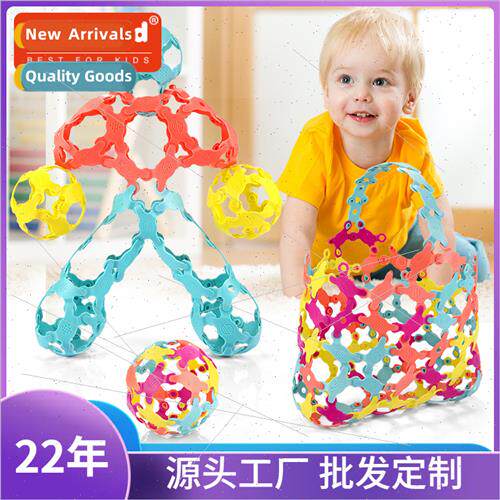 Children DIY soft plastic building blocks creative hundred c