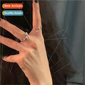 open ring female New fashion butterfly simple finger gentle