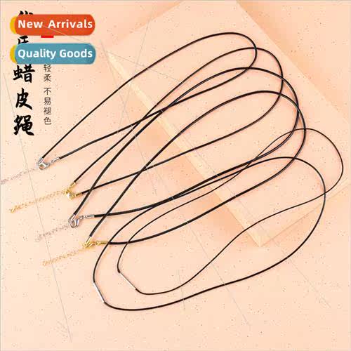 Copper buckle wax rope necklace rope female exquise high-gra
