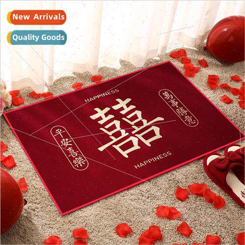 Wedding floor mats festive entry door door bedroom foot mats