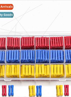 600 pcs Butt Splices Crimp Connectors Insulated Electrical