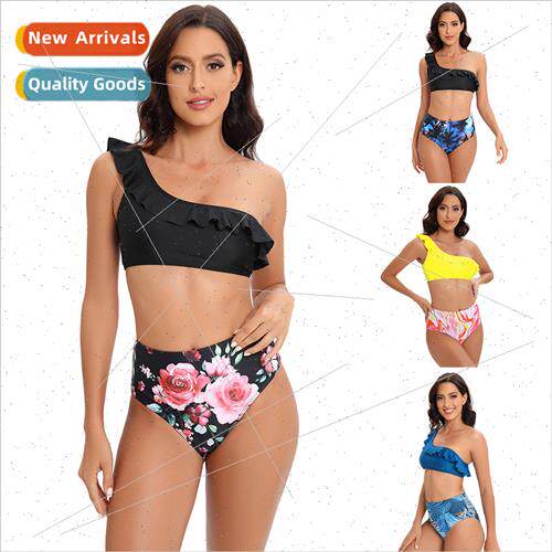 2024 High Waist Europe Solid Color New Floral Sexy i Bikini