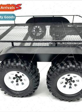 1/10 Trailer TRX-4 D90 SCX10 1/8 1/10 Dual Axle Metal Traile