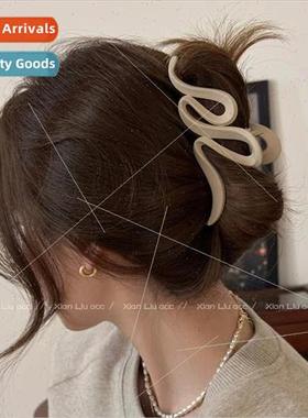 Shark clip large fall winter merad scratch clip frosted back