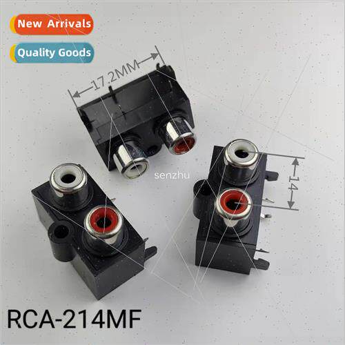 RCA AV coaxial socket AV-214 Lotus socket 4-pin 2-hole conne