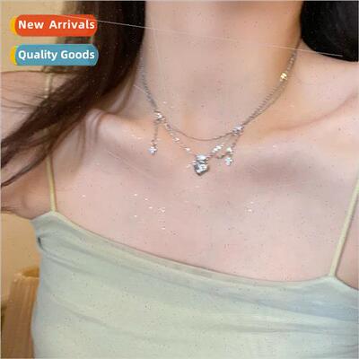 Double mangosteen love necklace female ins tide niche premiu