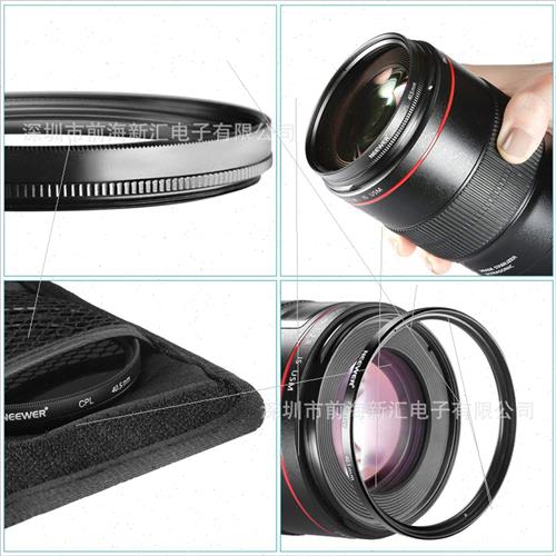 DSLR K Filter Set 37-82mm UV Protective Lens CPL Polarizer N