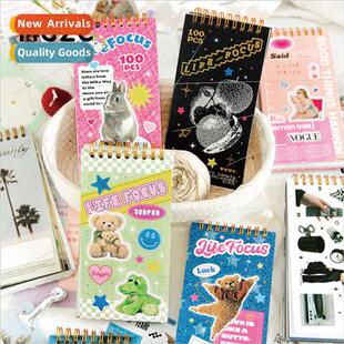 ins coil collage DIY handbook Korea book material focus