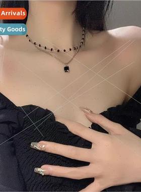 Double layered stacking wind collarbone chain female niche b