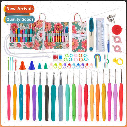 Handmade DIY Knting Tools Gum Shank Crochet Hooks Aluminum C