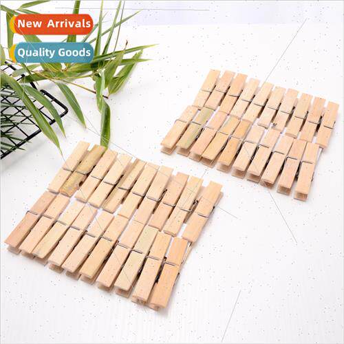Bamboo wood clothespin 20pcs household multifunctional windp