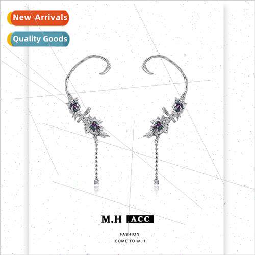 Chain ear bone clip niche sweet cool ear clip no ear hole fa