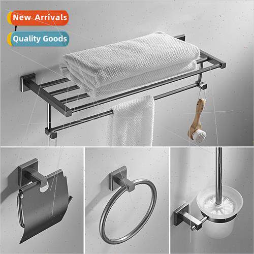 Bathroom full copper gunmetal gray bathroom pendant set bath