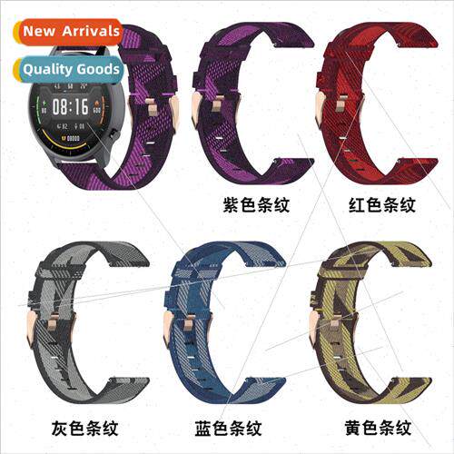 适用Xiaomi color watch vivoactive 4 22mm nylon canvas wristb