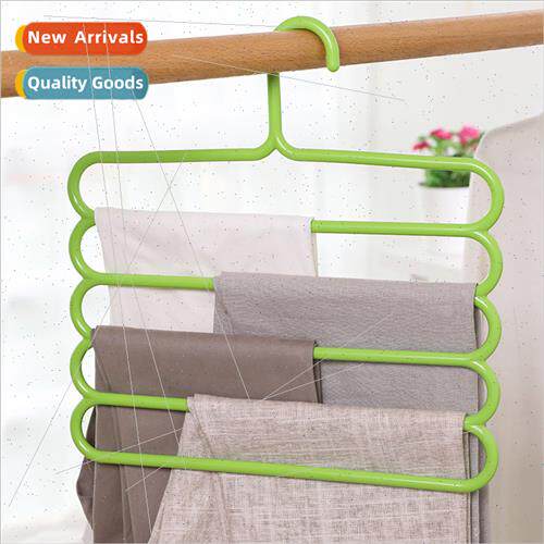 Colorful five tier trouser rack plastic multi-layer 5 tier t