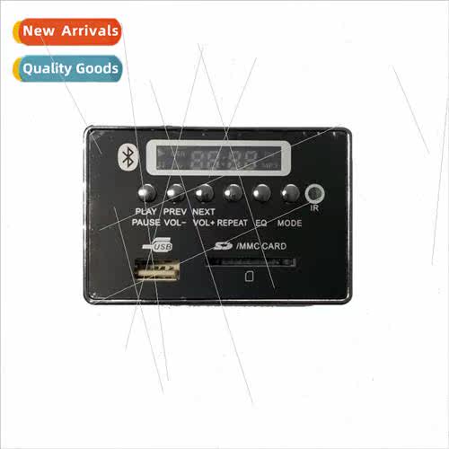 Square Bluetooth MP3 decoder board PCBA Model JQ-D085BT Blue