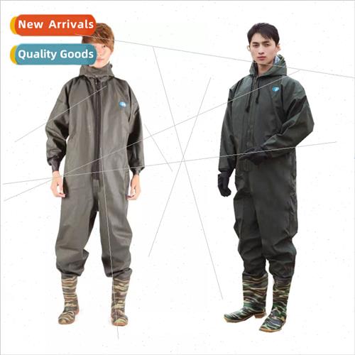 Full body type thickened onepcs fishing fishing pants wading