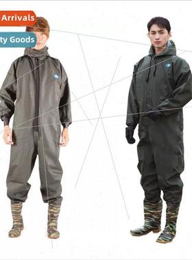 Full body type thickened onepcs fishing fishing pants wading