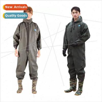 Full body type thickened onepcs fishing fishing pants wading