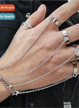 Europe fashion punk creative finger onepcs bracelet ring rem