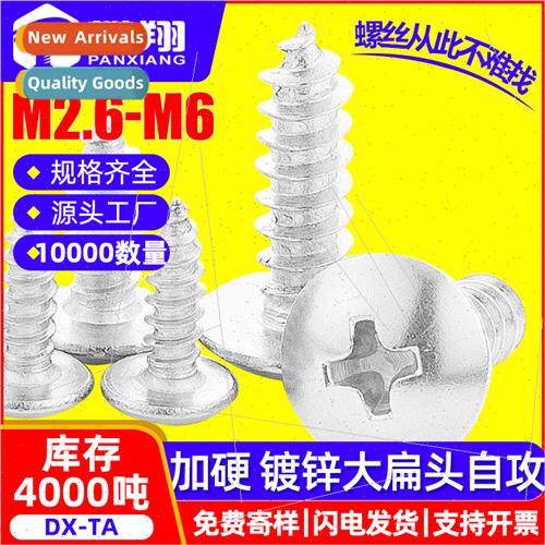 TA hardened galvanized large flat head hardened self-tapping