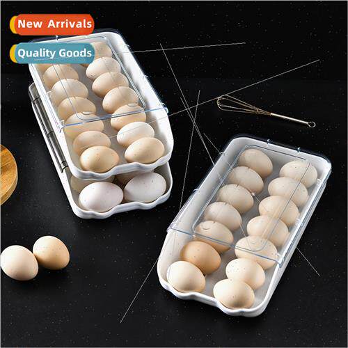 Rolling Egg Carton zer Box Refrigerator Egg Roller Egg Tray