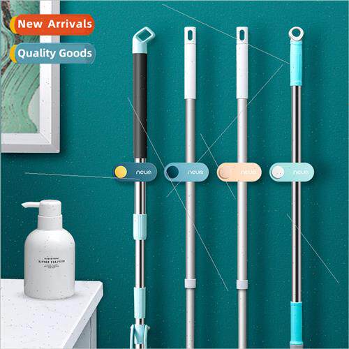 No punch mop holder hook creative plastic household bathroom