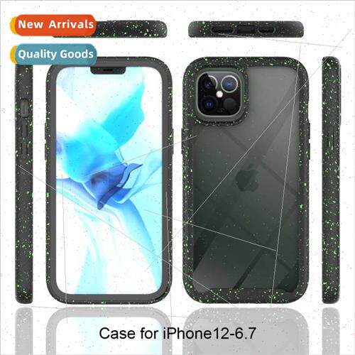 适用iphone12 6.7 inch armor starry sky transparent phone cas