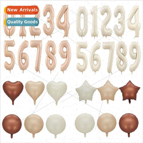 32-inch 40-inch cream color large digal aluminum film balloo