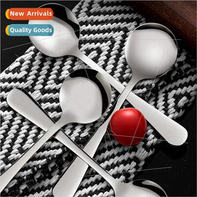 Long handle stainless steel soup ladle coffee stirring spoon