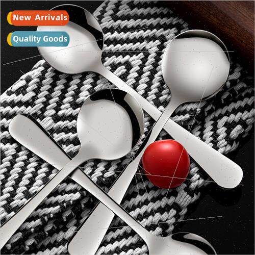 Long handle stainless steel soup ladle coffee stirring spoon