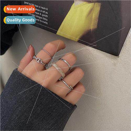 Combo Set Index Finger Ring Female Fashion Pinky Ring Tail R
