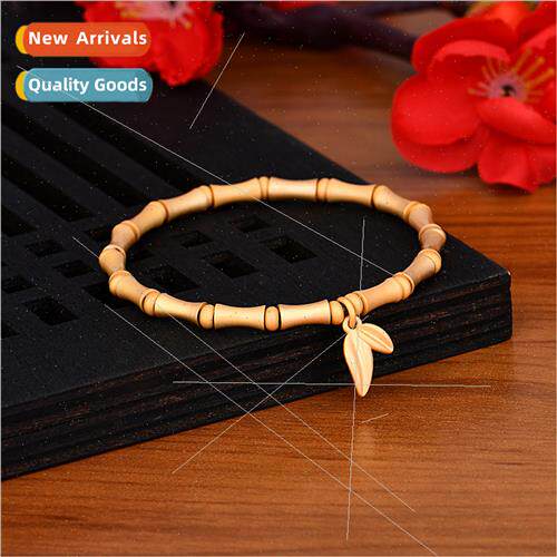 New frosted antique gold bamboo bracelet women trans festiva