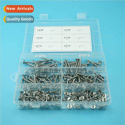 210pcs material 410 stainless steel cross round head washer