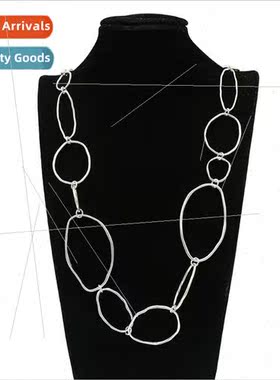 Women Necklace Eurograph Chain mple ngle Layer Jewelry Sweat