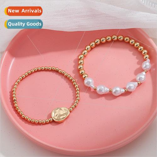 Autumn new hip-hop beaded bracelet threepcs bracelet set bra