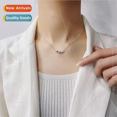 Geometric Polygon Square Necklace Broken lver A Few angs Bon
